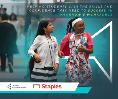 Students at a JA learning experience